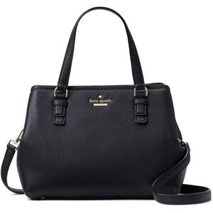 Kate Spade black leather “Jackson Street small Octavia” shoulder crossbody bag.